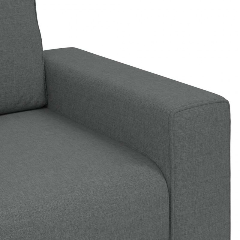 Sofa Fotel Ciemnoszary 100x77x82 cm Tkanina