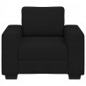 Sofa Fotel Czarny 100x77x82 cm Tkanina