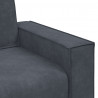 Sofa 2-osobowa, ciemnoszary, 160x78x84 cm, tapicerowana aksamitem