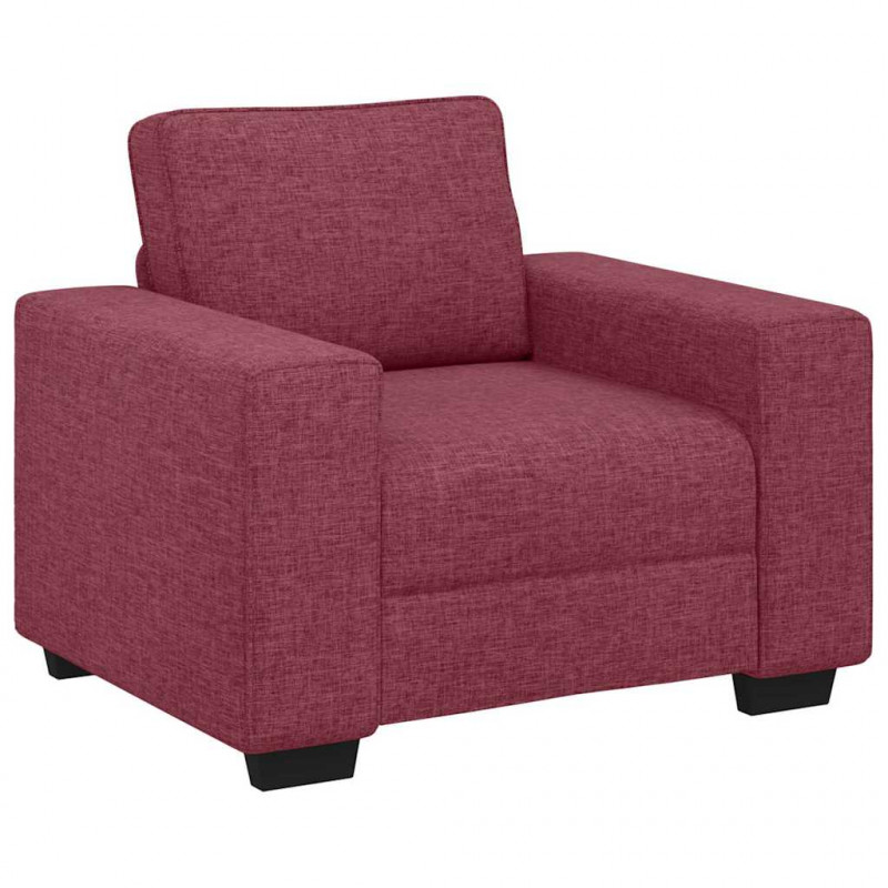 Sofa Fotel Wino Czerwone 100x77x82 cm Tkanina