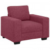 Sofa Fotel Wino Czerwone 100x77x82 cm Tkanina