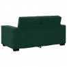 Sofa 2-osobowa, ciemnozielona, 160x78x84 cm, tapicerowana aksamitem