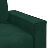 Sofa 2-osobowa, ciemnozielona, 160x78x84 cm, tapicerowana aksamitem