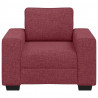Sofa Fotel Wino Czerwone 100x77x82 cm Tkanina