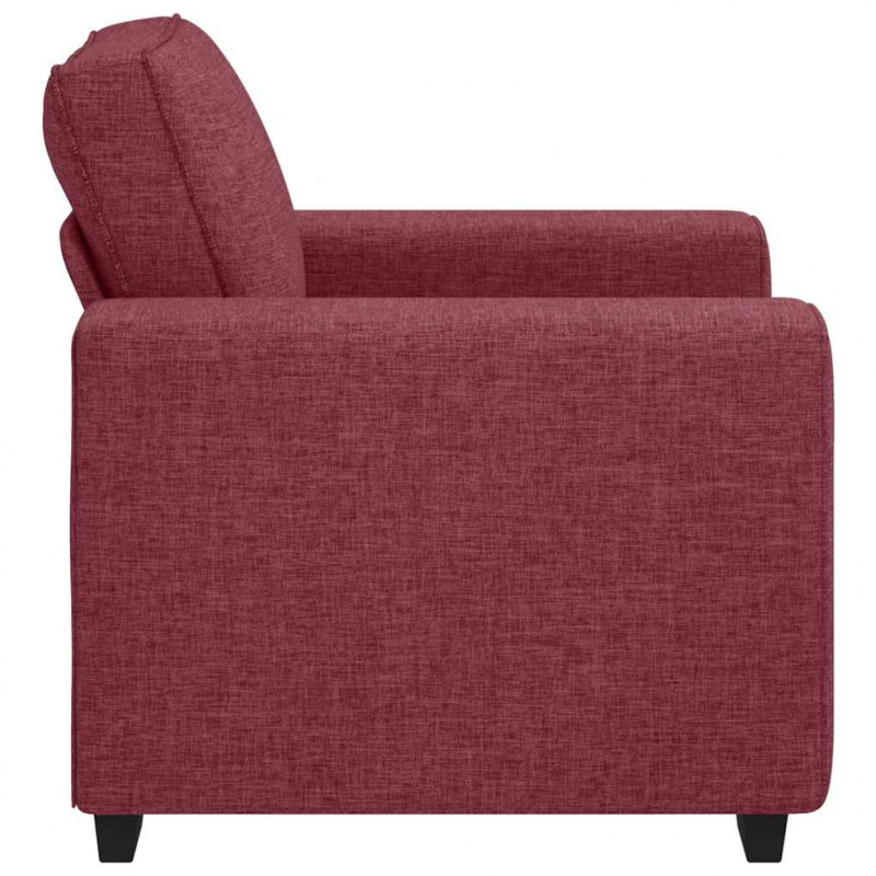 Sofa Fotel Wino Czerwone 100x77x82 cm Tkanina