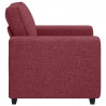 Sofa Fotel Wino Czerwone 100x77x82 cm Tkanina