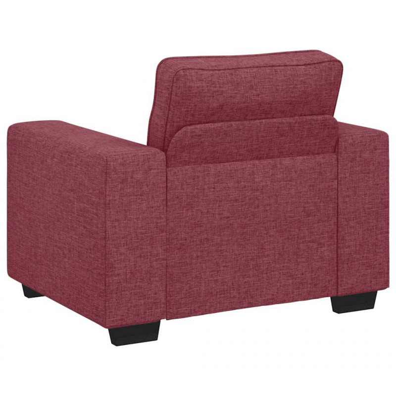 Sofa Fotel Wino Czerwone 100x77x82 cm Tkanina