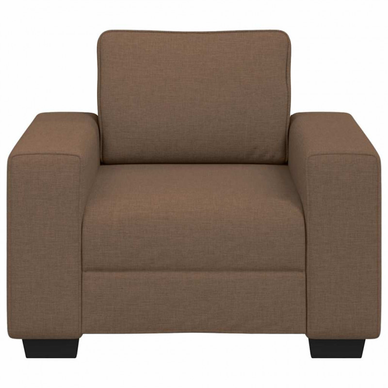 Sofa Fotel Brązowy 100x77x82 cm Tkanina