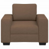 Sofa Fotel Brązowy 100x77x82 cm Tkanina