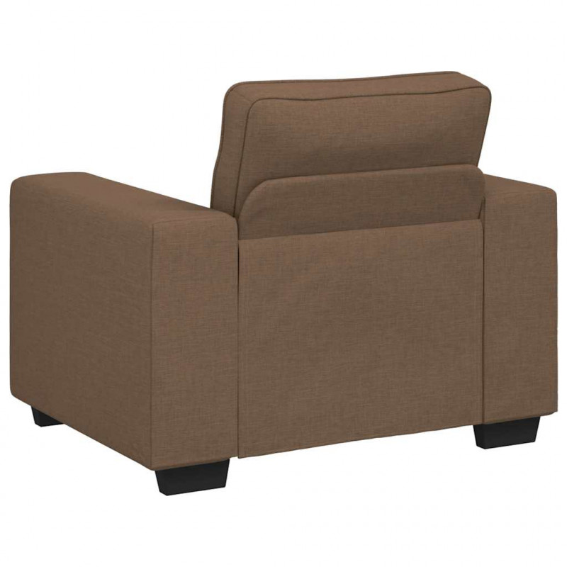 Sofa Fotel Brązowy 100x77x82 cm Tkanina