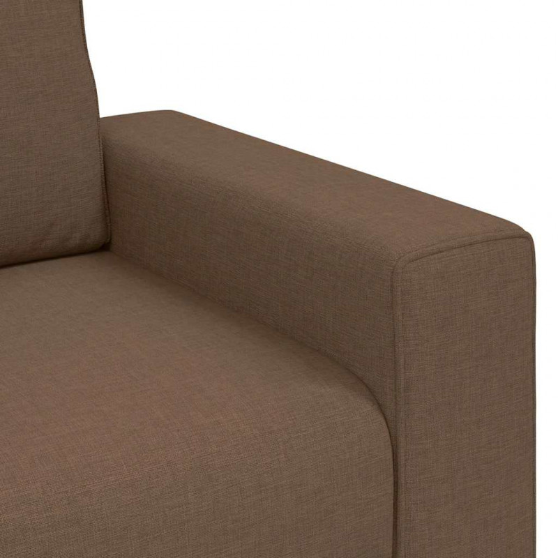 Sofa Fotel Brązowy 100x77x82 cm Tkanina