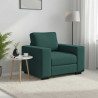 Sofa Fotel Ciemnozielony 100x77x82 cm Tkanina