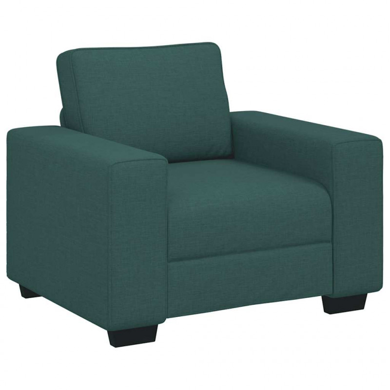 Sofa Fotel Ciemnozielony 100x77x82 cm Tkanina