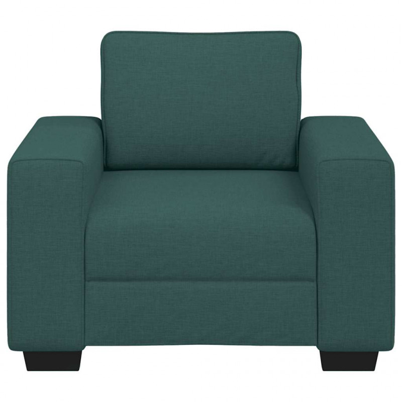 Sofa Fotel Ciemnozielony 100x77x82 cm Tkanina