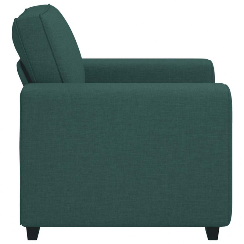 Sofa Fotel Ciemnozielony 100x77x82 cm Tkanina