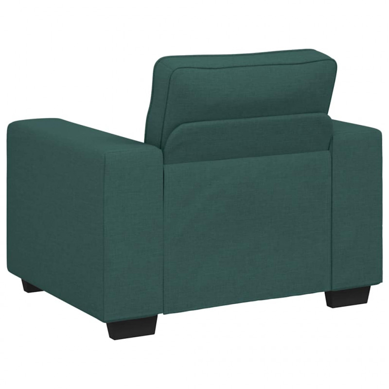 Sofa Fotel Ciemnozielony 100x77x82 cm Tkanina