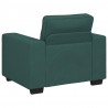 Sofa Fotel Ciemnozielony 100x77x82 cm Tkanina