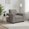 Sofa Fotel Taupe 100x77x82 cm Tkanina
