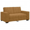 Sofa 2-osobowa, brązowy, 160x78x84 cm, tapicerowana aksamitem