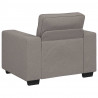 Sofa Fotel Taupe 100x77x82 cm Tkanina