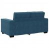 Sofa 2-osobowa, niebieski, 160x78x84 cm, tapicerowana aksamitem