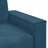 Sofa 2-osobowa, niebieski, 160x78x84 cm, tapicerowana aksamitem