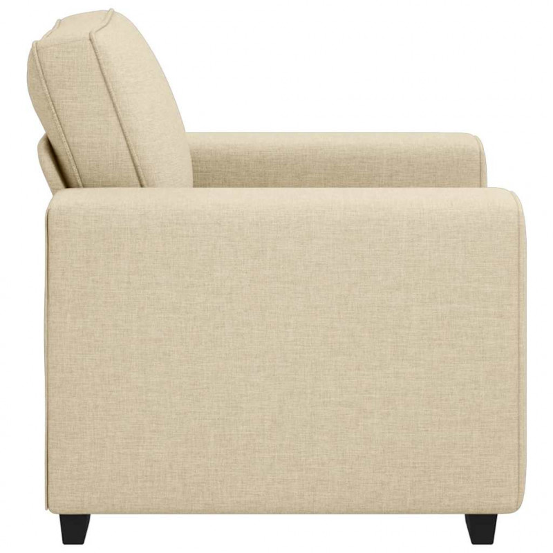 Sofa Fotel Kremowy 100x77x82 cm Tkanina