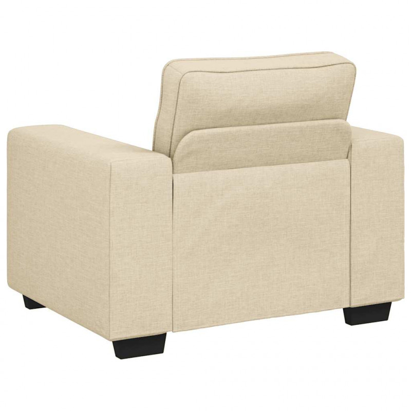 Sofa Fotel Kremowy 100x77x82 cm Tkanina