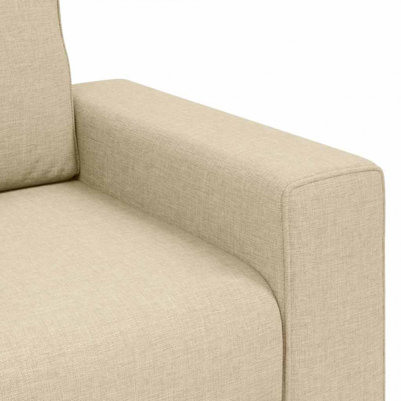 Sofa Fotel Kremowy 100x77x82 cm Tkanina