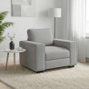 Sofa Fotel Cloud Grey 100x77x82 cm Tkanina
