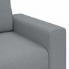 Sofa 2-osobowa Jasnoszara 160x77x82 cm Tkanina