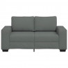 Sofa 2-osobowa Ciemnoszara 160x77x82 cm Tkanina