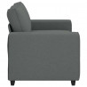 Sofa 2-osobowa Ciemnoszara 160x77x82 cm Tkanina