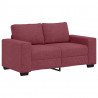 Sofa 2-osobowa w kolorze czerwonego wina 160x77x82 cm Tkanina