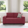 Sofa 2-osobowa w kolorze czerwonego wina 160x77x82 cm Tkanina