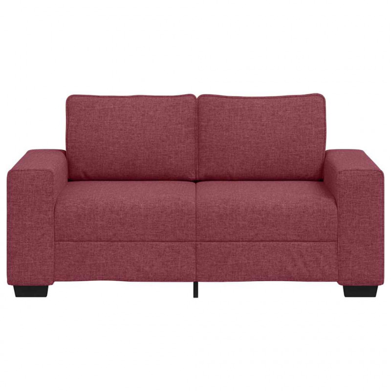 Sofa 2-osobowa w kolorze czerwonego wina 160x77x82 cm Tkanina