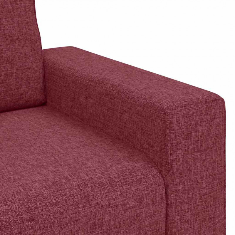 Sofa 2-osobowa w kolorze czerwonego wina 160x77x82 cm Tkanina