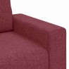 Sofa 2-osobowa w kolorze czerwonego wina 160x77x82 cm Tkanina