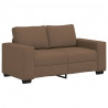 Sofa 2-osobowa brązowa 160x77x82 cm tkanina