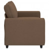 Sofa 2-osobowa brązowa 160x77x82 cm tkanina