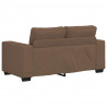 Sofa 2-osobowa brązowa 160x77x82 cm tkanina