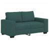 Sofa 2-osobowa Ciemnozielona 160x77x82 cm Tkanina