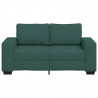 Sofa 2-osobowa Ciemnozielona 160x77x82 cm Tkanina