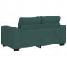 Sofa 2-osobowa Ciemnozielona 160x77x82 cm Tkanina