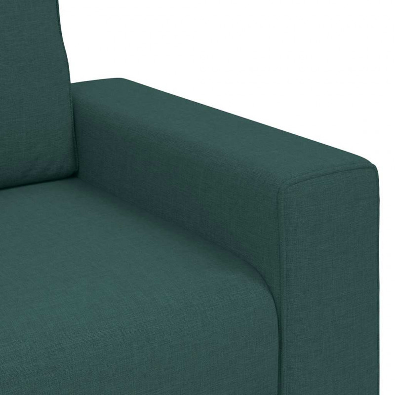Sofa 2-osobowa Ciemnozielona 160x77x82 cm Tkanina
