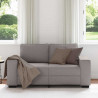 Sofa 2-osobowa Taupe 160x77x82 cm Tkanina