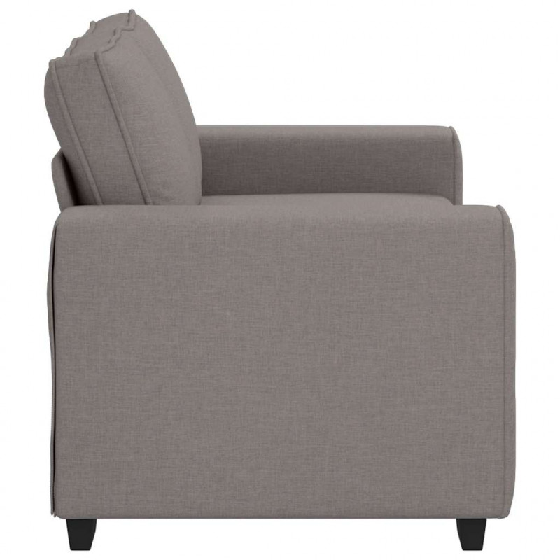Sofa 2-osobowa Taupe 160x77x82 cm Tkanina