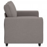 Sofa 2-osobowa Taupe 160x77x82 cm Tkanina