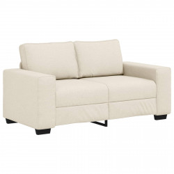| Sofa | z poduszką z poduszką Beżowy 160 x 77 x 82 cm Płótno