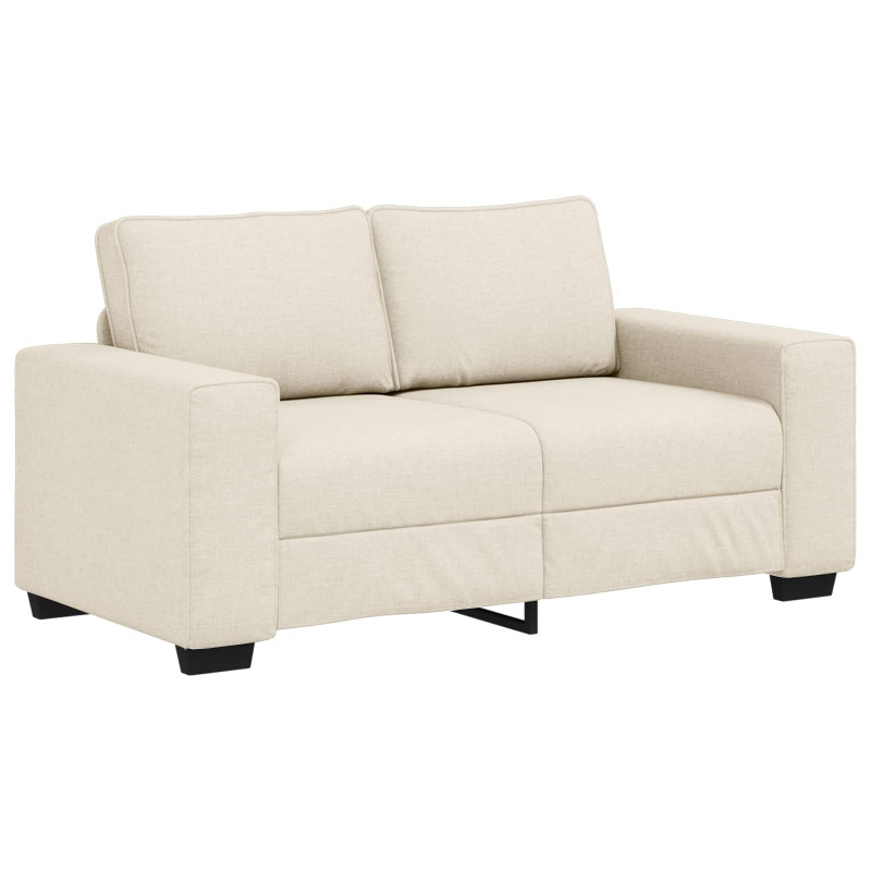 Sofa, z poduszką z poduszką Beżowy 160 x 77 x 82 cm Płótno